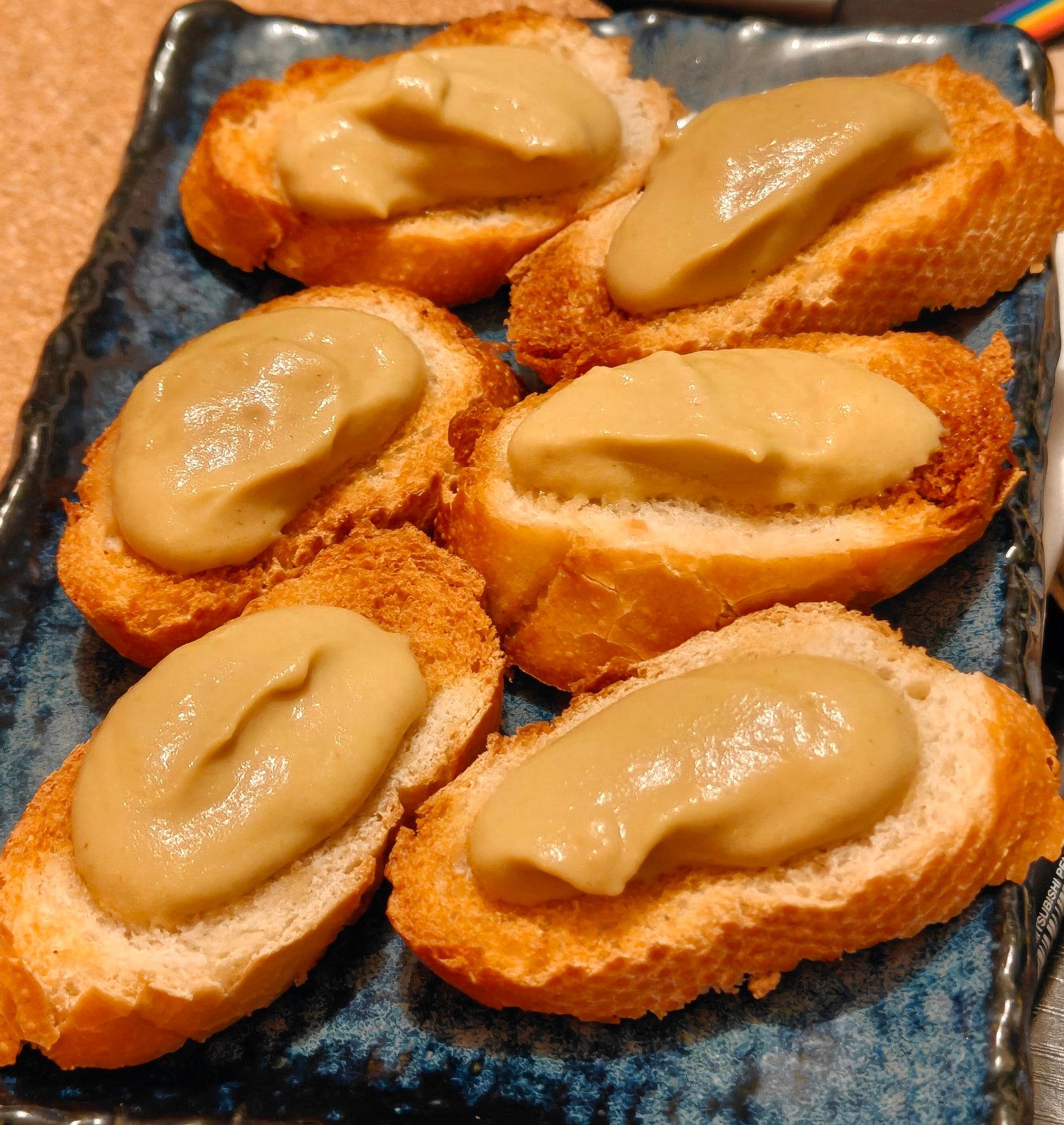 Charred White Courgette & Miso Pâté Crostini
